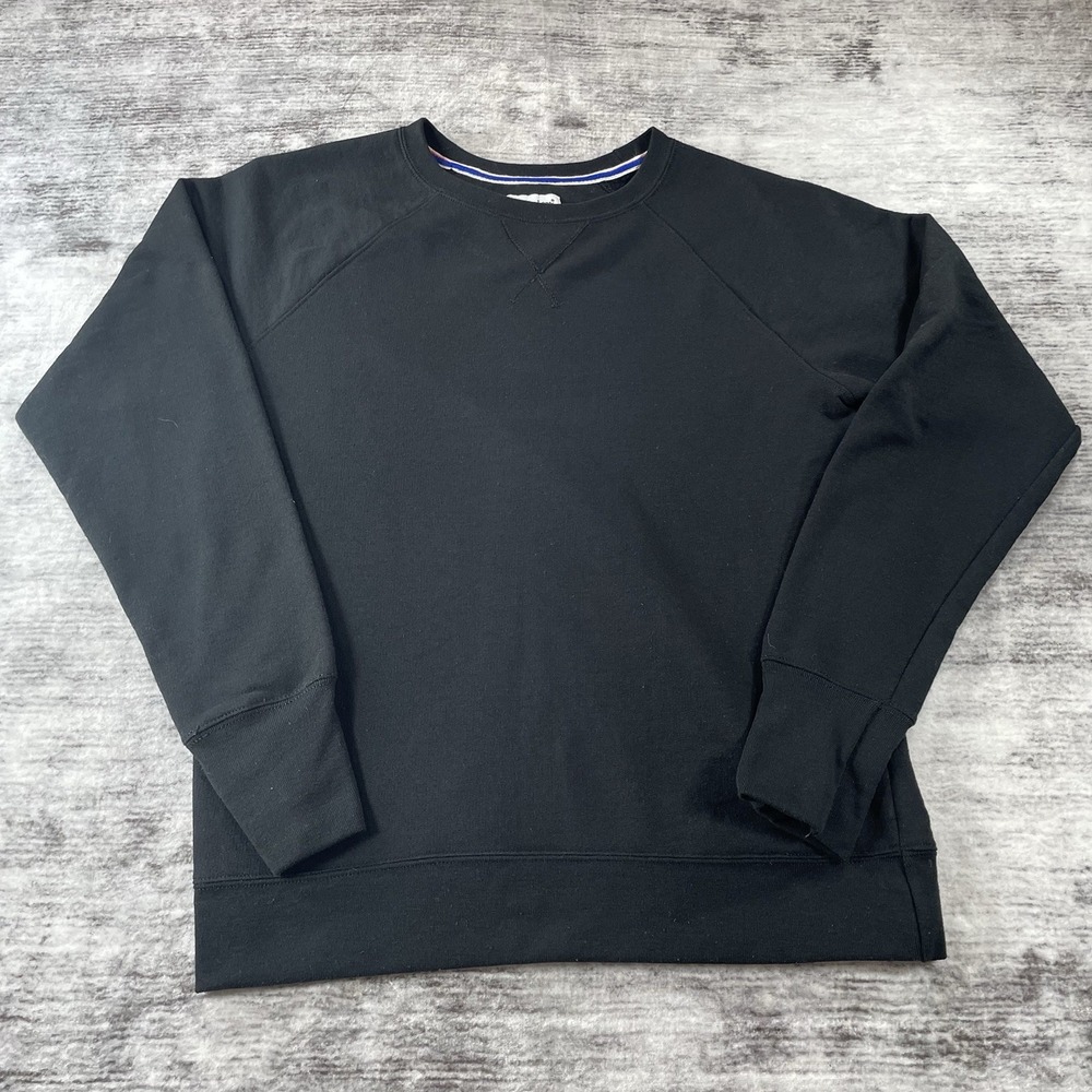 Champion Women Black Crewneck Sweatshirt Raglan Sleeve Size Small GF567